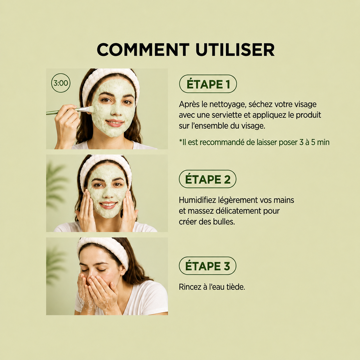 Masque Purifiant à Bulles