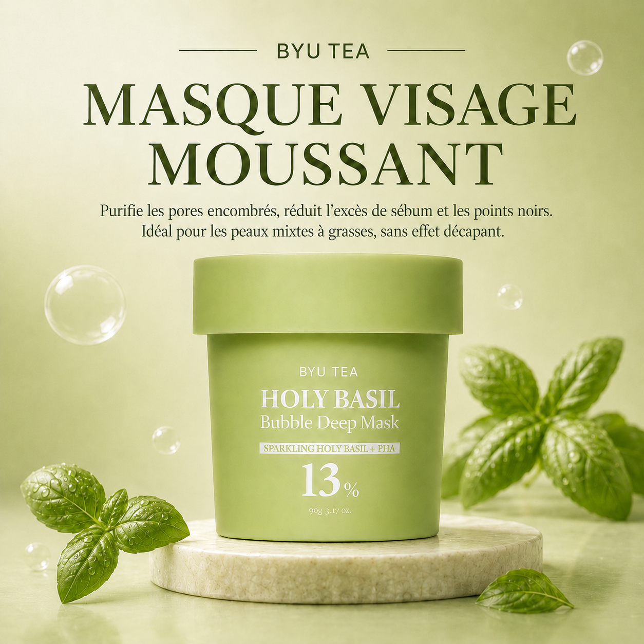 Masque Purifiant à Bulles