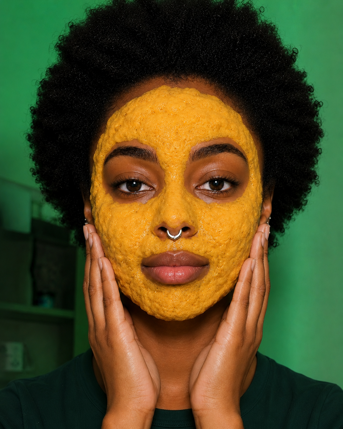 Les bulles du masque agissent sur la peau